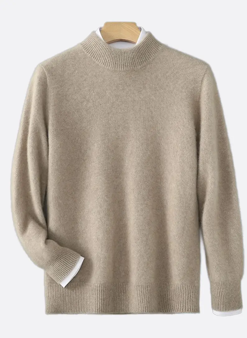 Mock-Neck Knit Sweater Avero