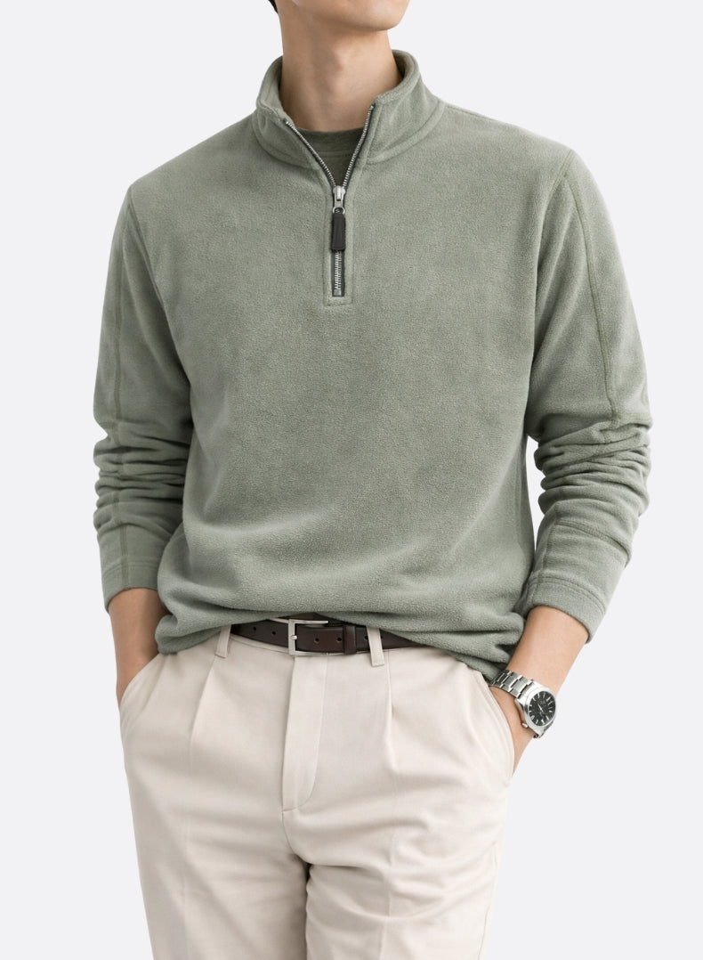 Men’s Half-Zip Stand Collar Fleece