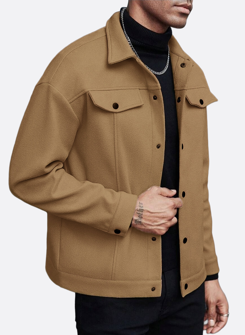 Minimal Winter Overshirt Jacket