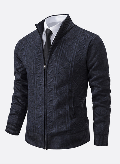 Winter Full-Zip Textured Jacket