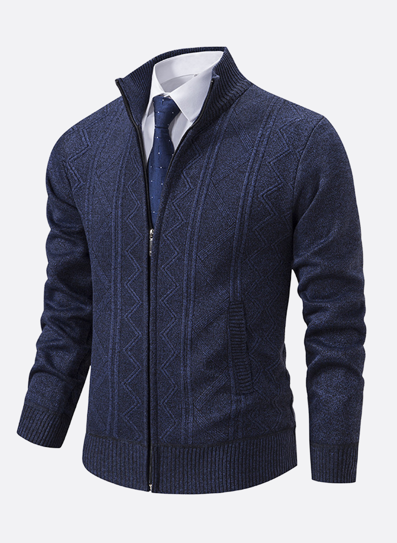 Winter Full-Zip Textured Jacket