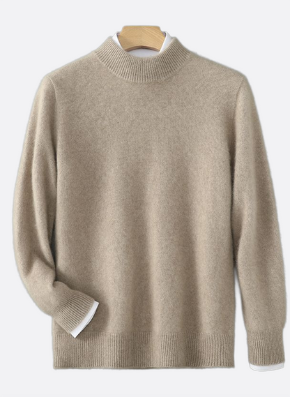 Mock-Neck Knit Sweater