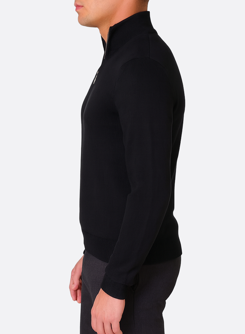 Premium Quarter-Zip Knit Sweater