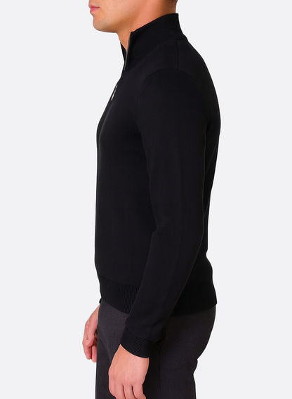 Premium Quarter-Zip Knit Sweater